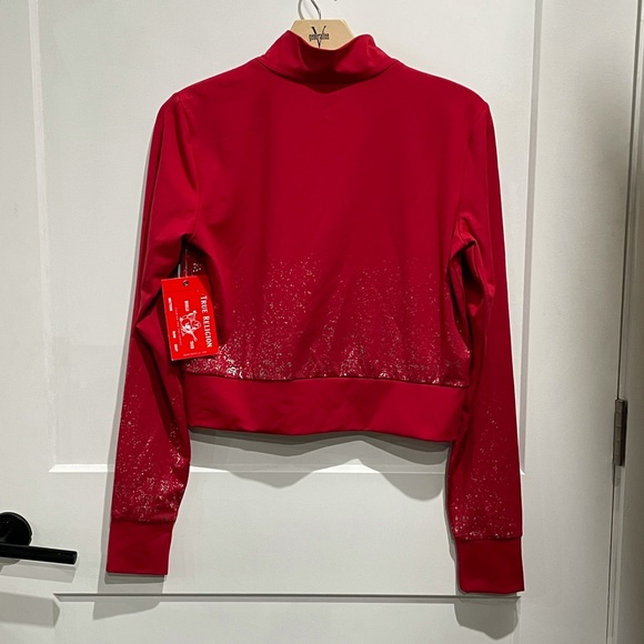 NWT True Religion Red Glitter Jacket (L) - Picture 3 of 9